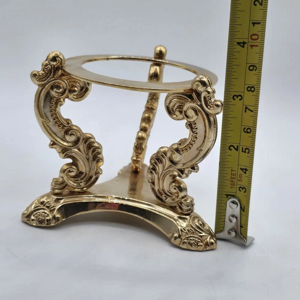 Godinger Art Sphere Display Stand Large Gold over Silver Brass Goldtone Unknown